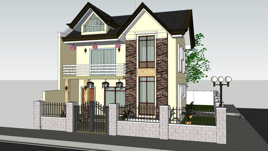 two storey house