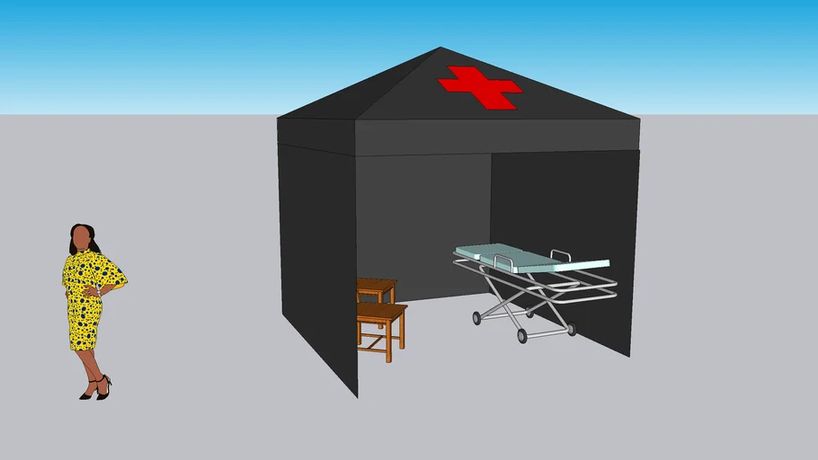 EHBO Tent met toebehoren