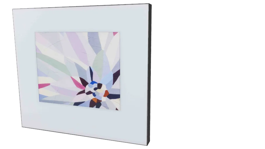 Quadro Contemporâneo - Série Flor Geométrica 02