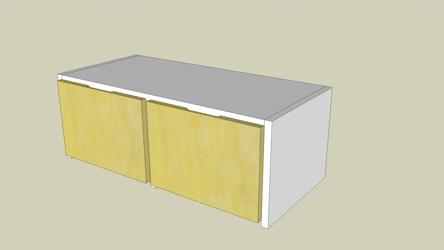 Two Drawer storage | 3D Warehouse