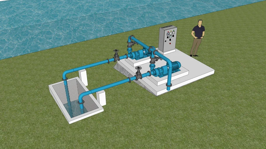 water pond intake
