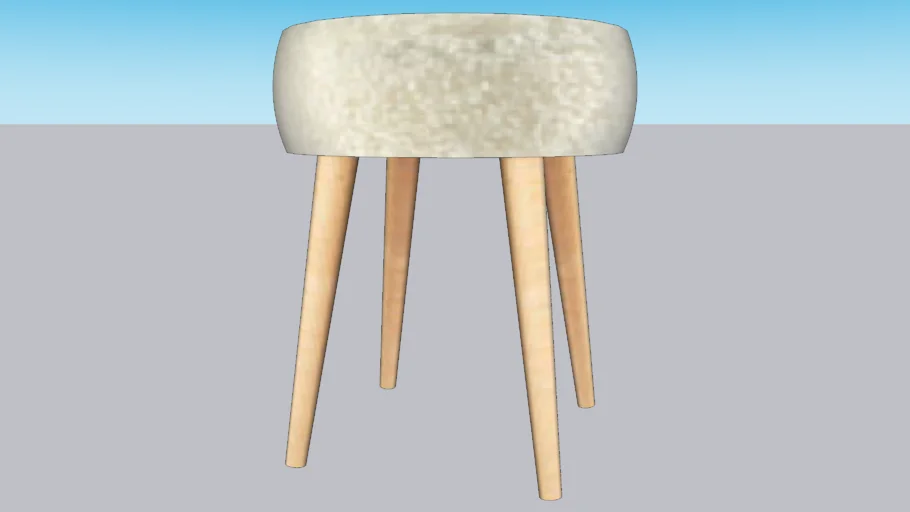 TABOURET PIN'UP FOURRURE, maisons du monde, ref 146683 prix 39,99 €