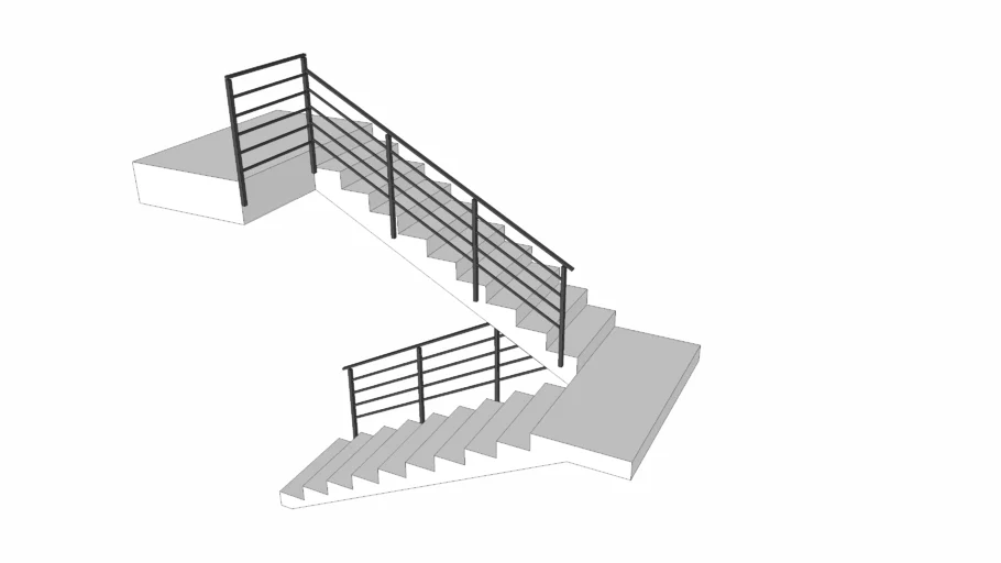 Escalera y barandal