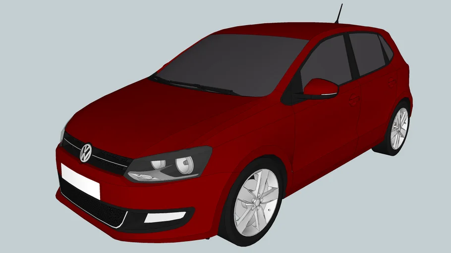 2010 Volkswagen Polo TSI Comfortline MK5 5-Door (6R) (Low Poly)