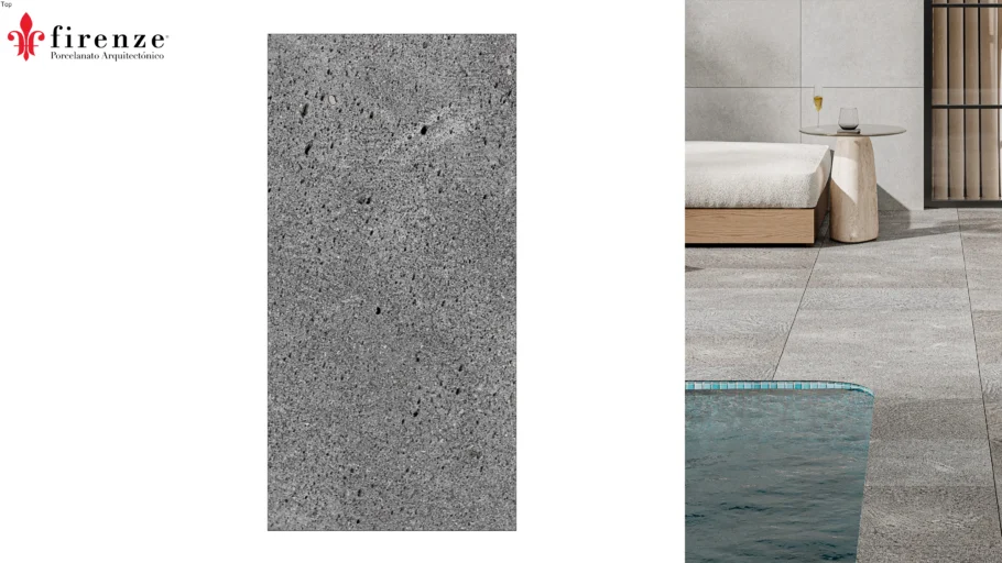 PIEDRA DORSAL BASALTO 30X60 CM.