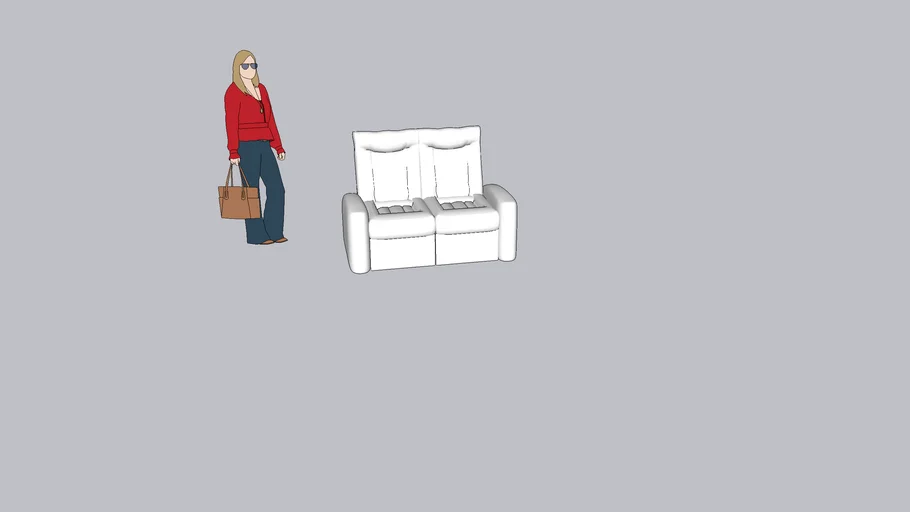 Home Cinema Recliner - 2 Loveseats