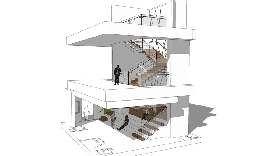 Glass Railing Stair - 2
