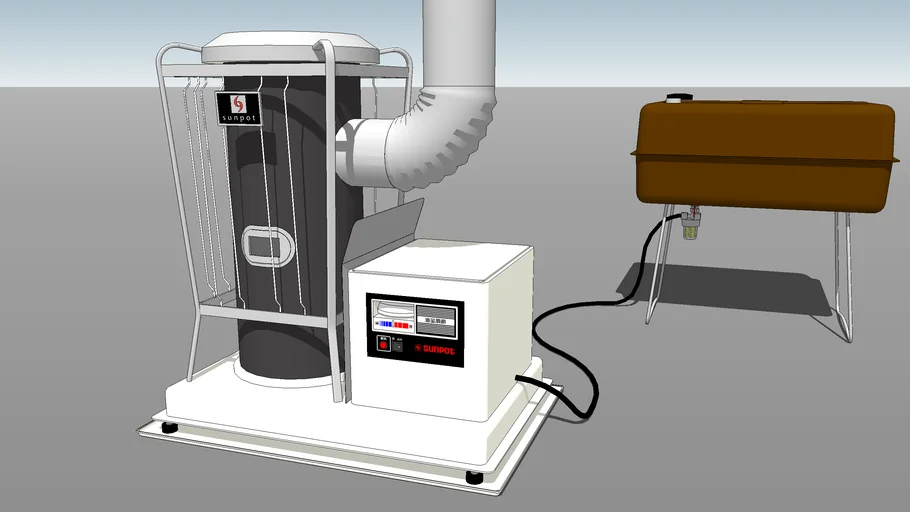 SUNPOT Kerosene Heater (1966:Japan) | 3D Warehouse
