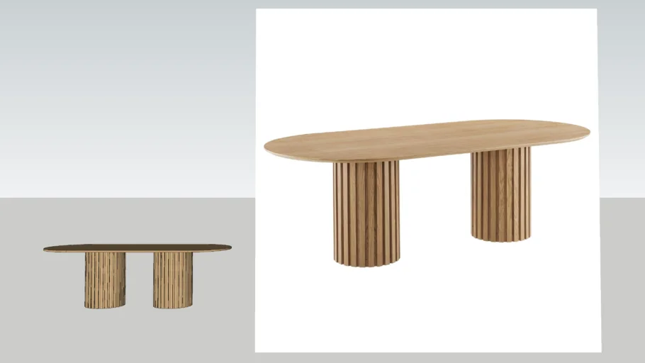 LEXMOD - Senja 95 Oval Dining Table