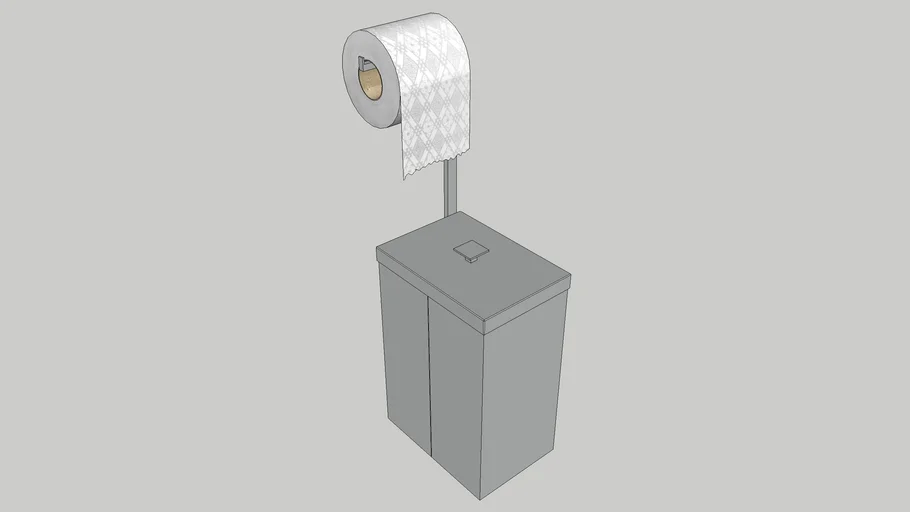 Lixeira Tramontina Luz Slim 5,5L com Suporte para Papel Higienico
