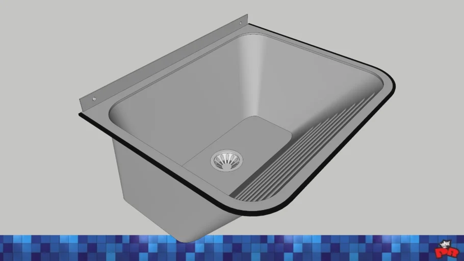 Tanque para Lavar Roupas Tramontina - Tanque de Parede 27L - 500x400x230