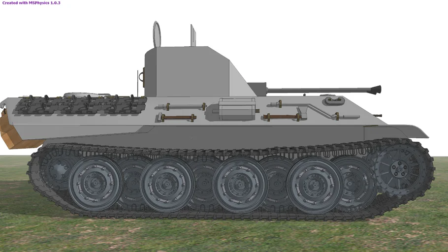 Sketchup-Msphysics.Flakpanzer V Coelian.