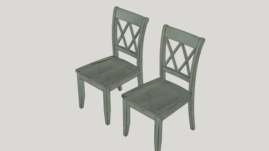 Castle Pines Side Chair in Antique Green