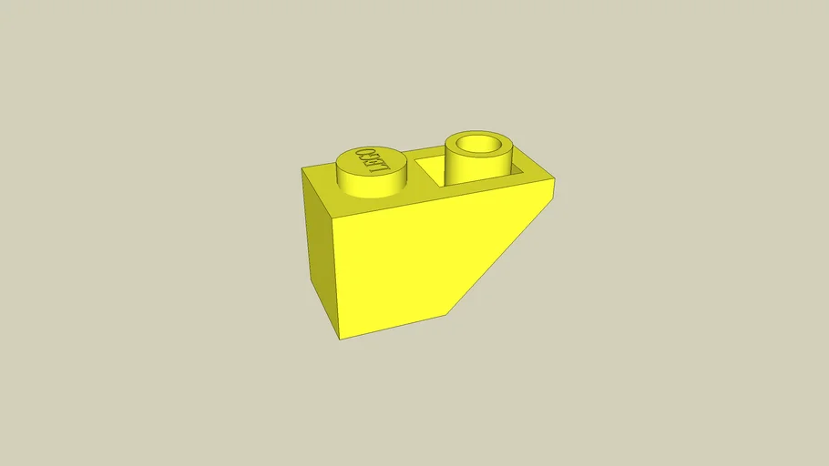 Lego Roof Tile 1x2 45° Yellow
