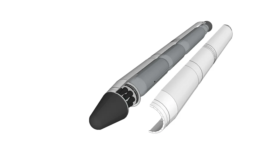 Lunar-based "Sentinel 6" Meteor Defense System - 18 warhead rocket