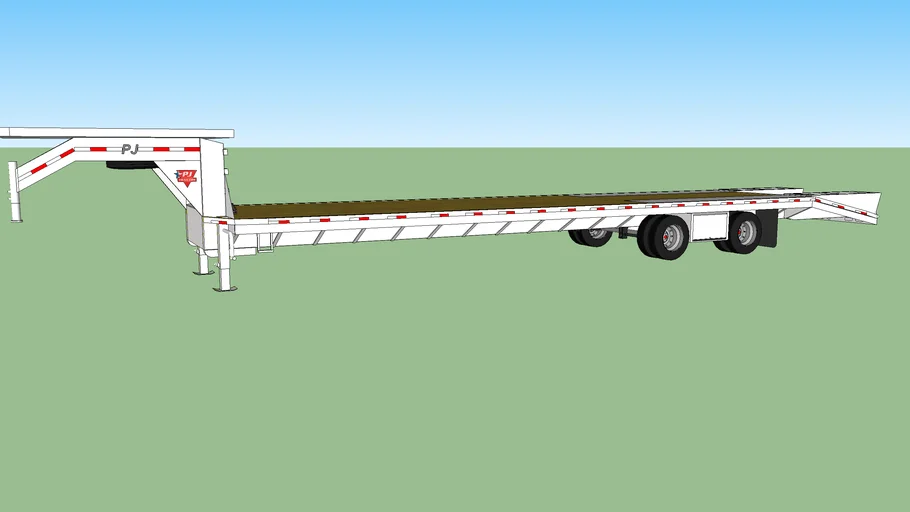 36+6 PJ spread axle gooseneck trailer.