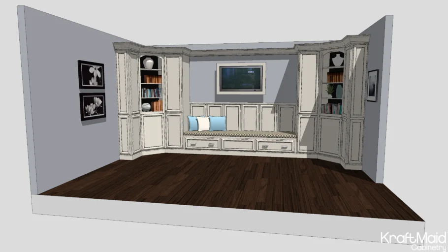 Harrington Entertainment Center by Kraftmaid Cabinetry - KBIS 2011