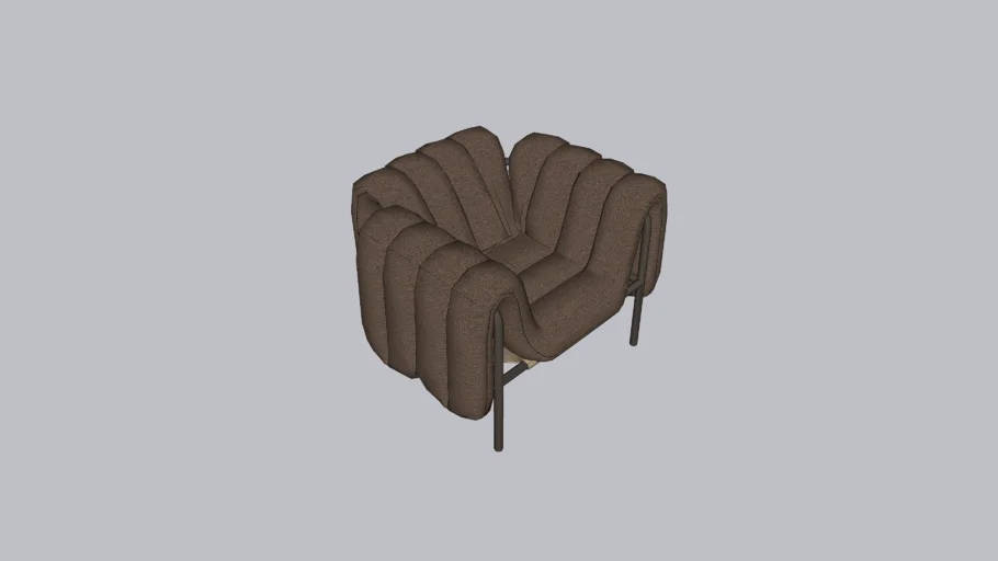 Hem Puffy Lounge Chair Sawdust