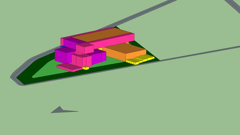 ZONIFICACIÓN EN 3D - CENTRO CULTURAL