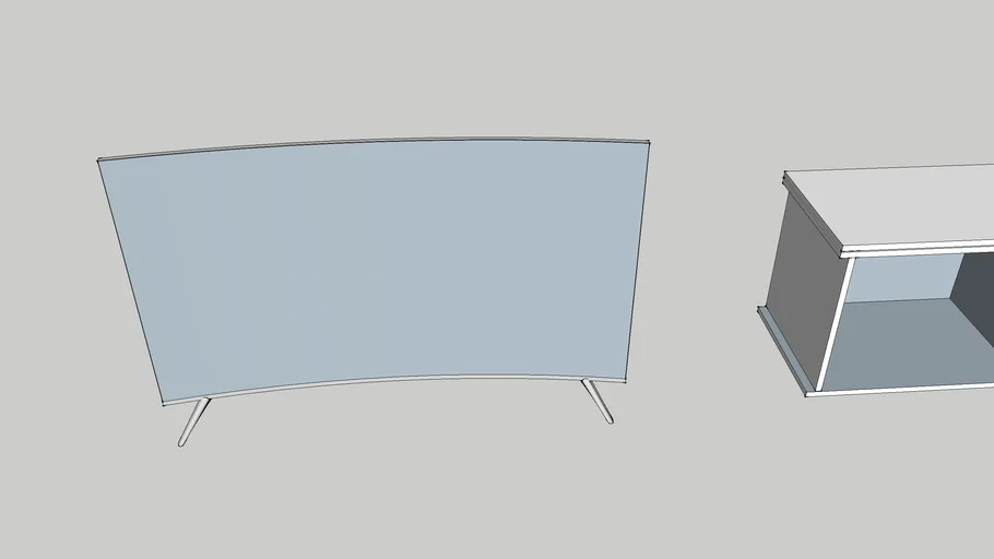 TV Samsung Curved + rotating stand