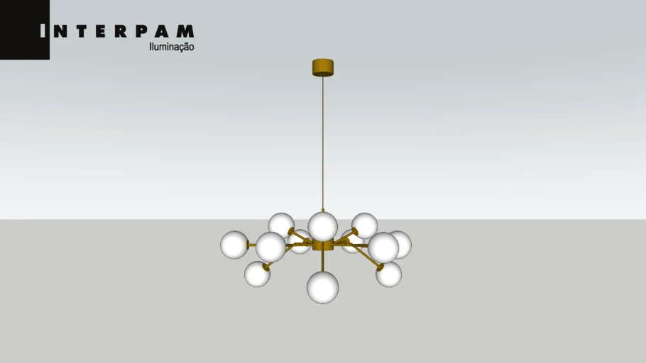 05 5410 Pendente Twig - Coleção Latão - (VRAY READY)