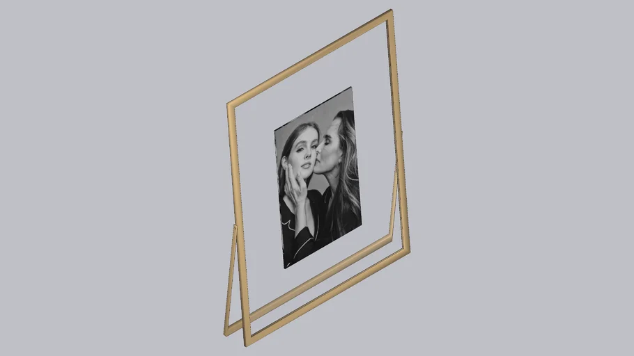 Porta Retrato Metal - Dourado