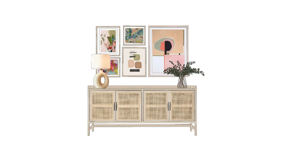 Philine Sideboard & Algarve Table Lamp