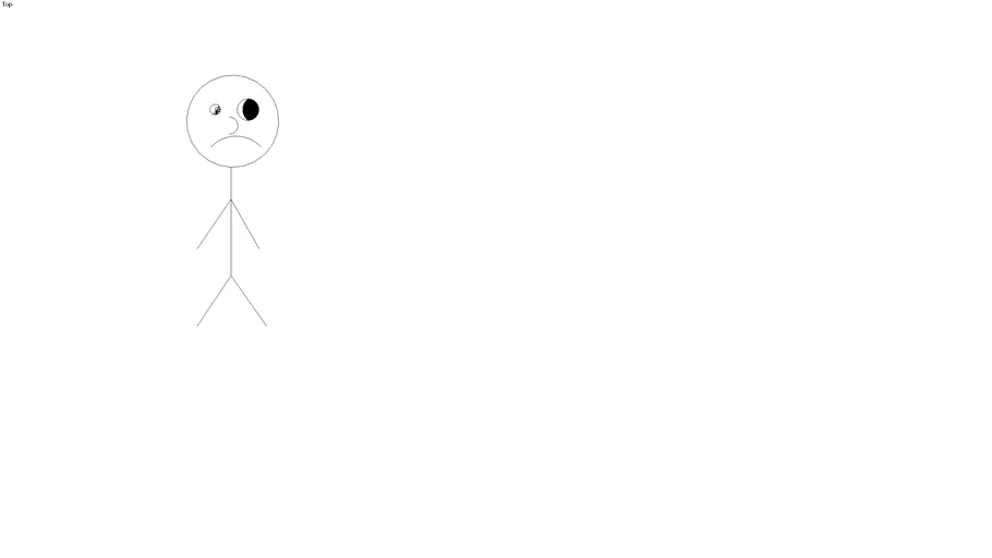 Stick figure man