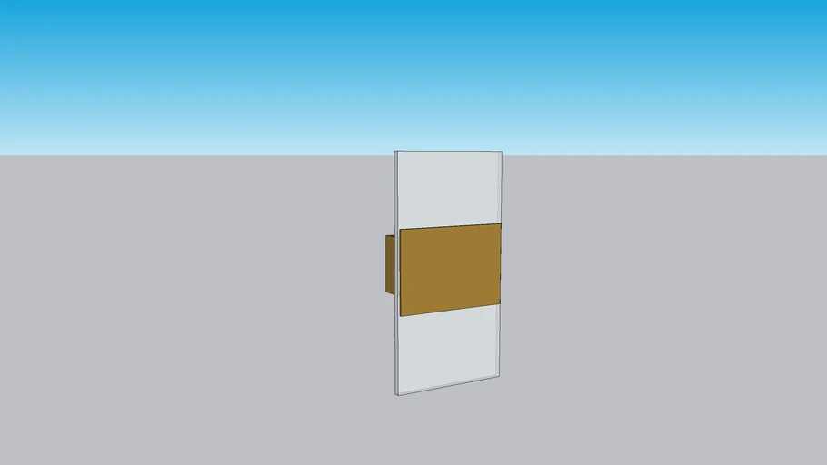 ARANDELA RETANGULAR EXTERNO 25X13X5,3CM ALUMÍNIO E ACRÍLICO DOURADO - PORTOFINO AR1872