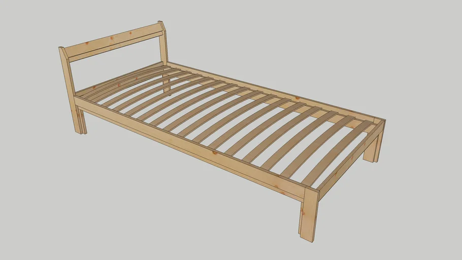 IKEA NEIDEN Bed Frame (100% accurate to the mm)