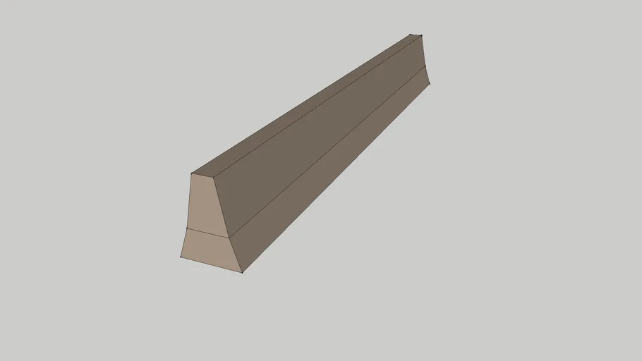 Portion de GBA (Glissière en Béton Armé)