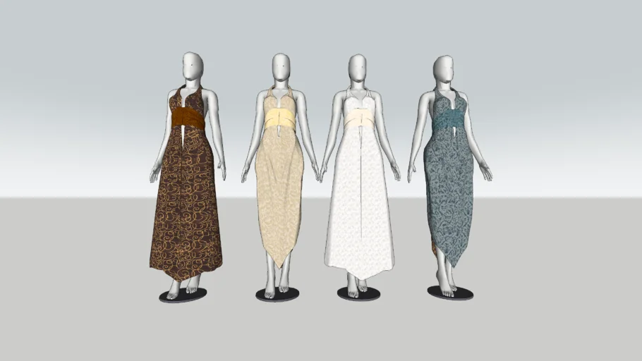 MANEQUIM FEMININO VESTIDO