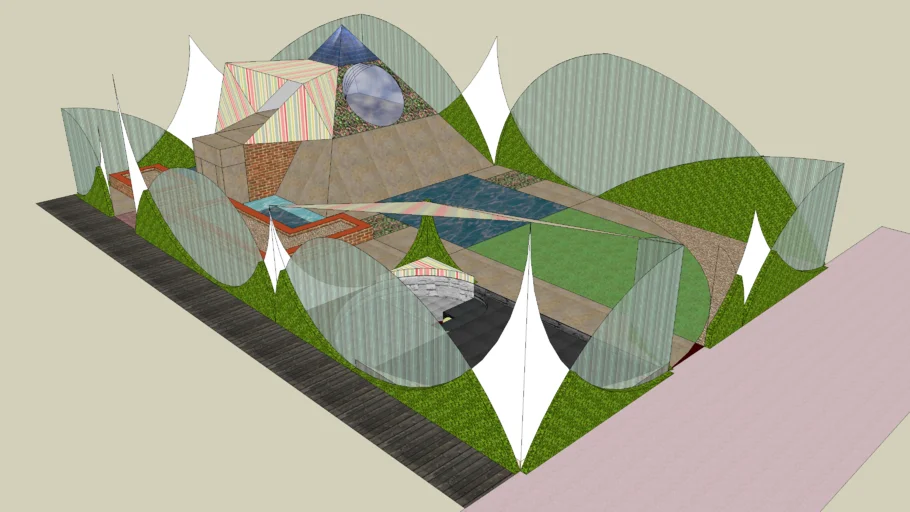 David Beasley Garden Design And Landscaping, Hull, East Yorkshire, Uk - SketchUp Model#11