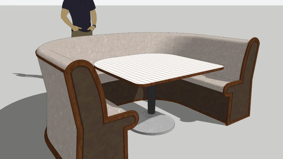 Dining Restaurant Bar Seating Booth and Table 05