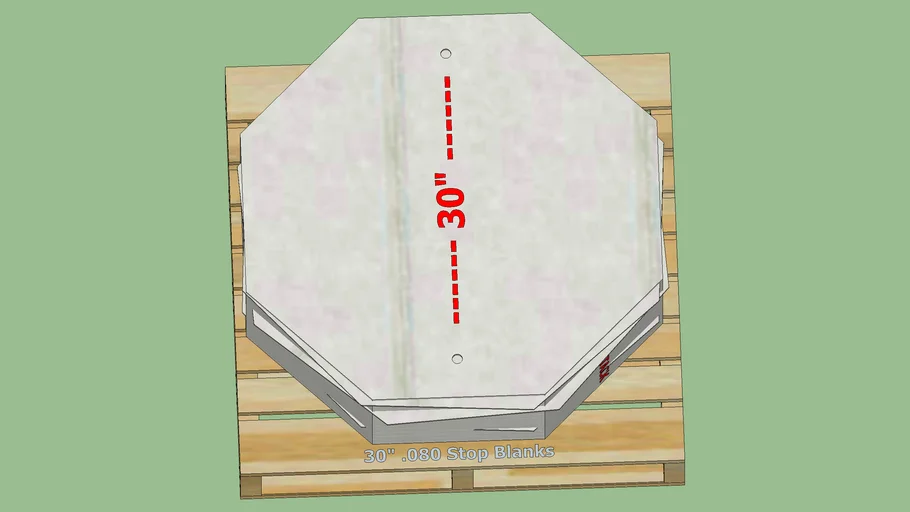 Stack of 30" Stop Sign Blanks