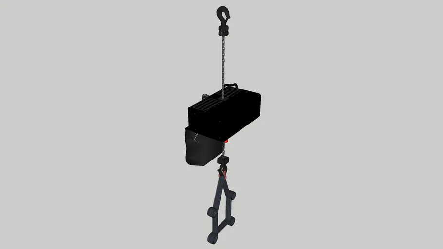 1 Ton Motorised Chain Hoist Rigging with Strapping / Sling & Bow Shackle