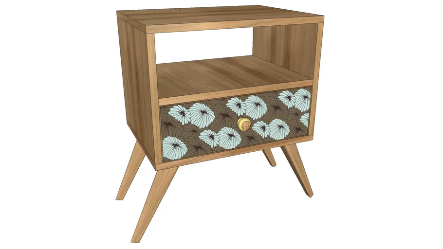 Mesa de cabeceira retrô