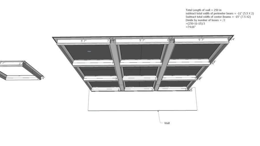Modular Built Coffered Ceiling