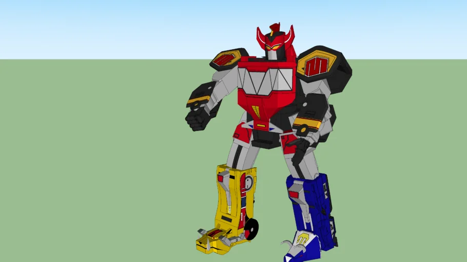 Mighty Morphin Power Rangers Dino Megazord V2