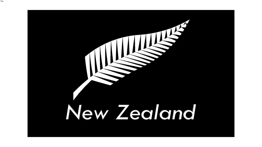 All BLACKS - New Zealand Rugby Union Flag