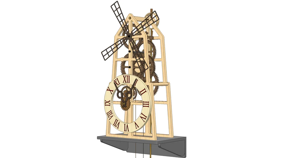 Mechanical Wood Clock