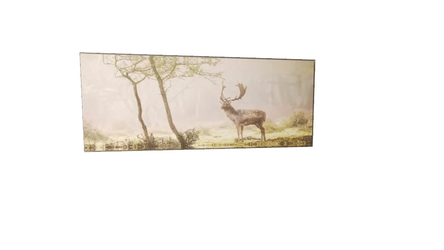IKEA BJÖRKSTA Picture with frame, Deer 