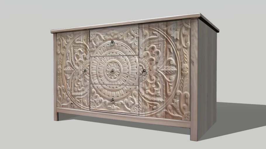 Cabinet - Dresser - Bali Carved sideboard