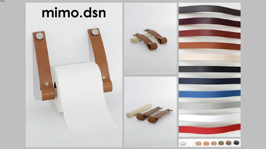 Porta Papel Higiênico - Couro Legítimo - Mimo.dsn