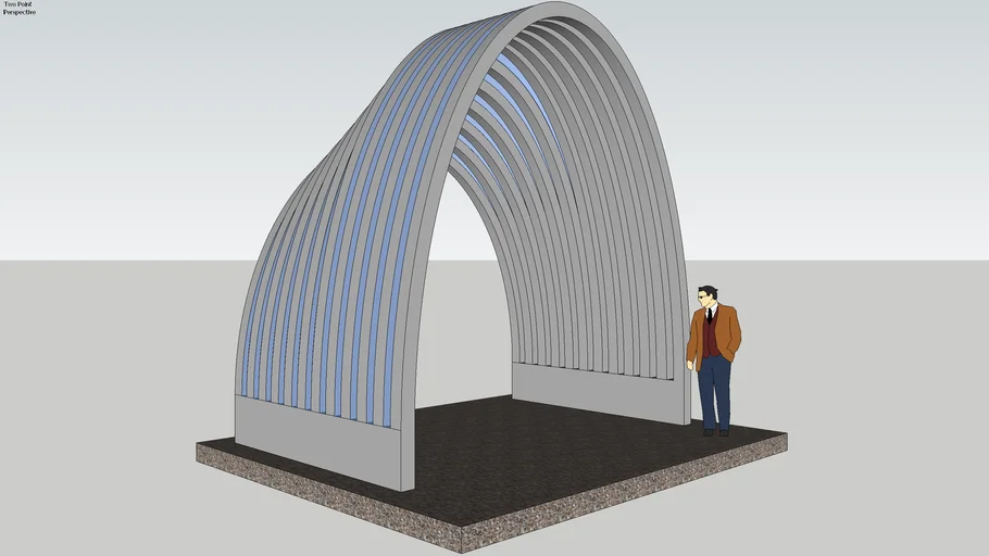 Shelter Arc Half-Dome with Glass
