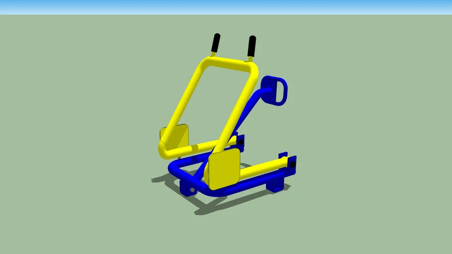 Academia de Ginástica Acessível - Rotação Vertical com Diagonal Duplo Cadeirante