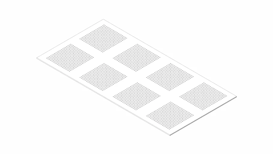 Perforated Acoustic Plasterboard Ceiling 2400mm x 1200mm