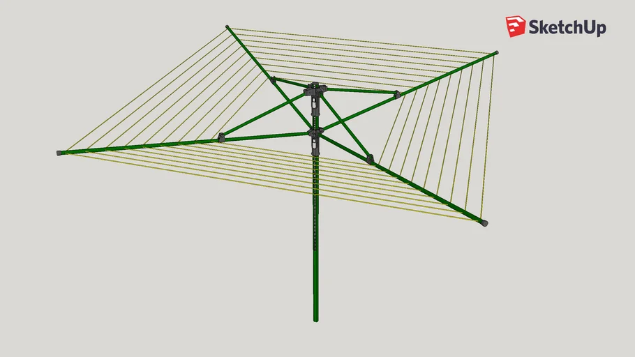 Rotary airer, washing line