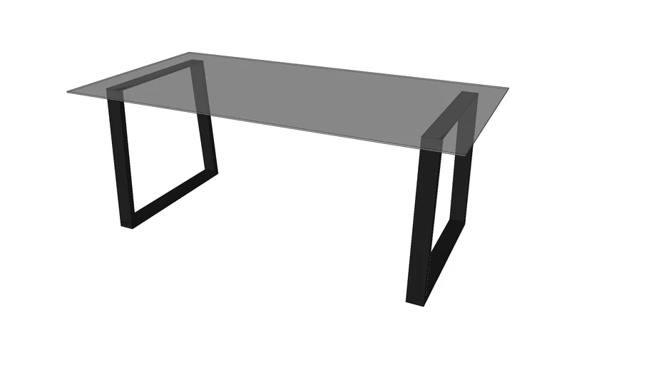 Trapezoid Table Legs, Pair