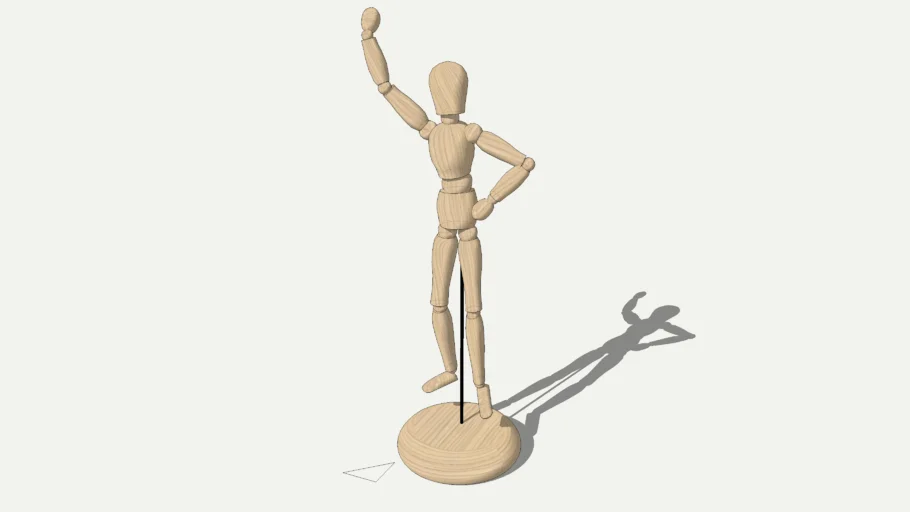 Wood mannequin